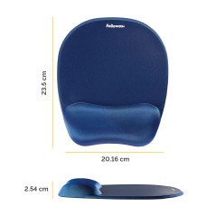 Fellowes Memory Foam Mouse Pad Wrist Support - Ultimate Comfort & Ergonomic Design for Enhanced Productivity